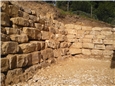 Mur de soutennement , L en béton , Pierre de berge