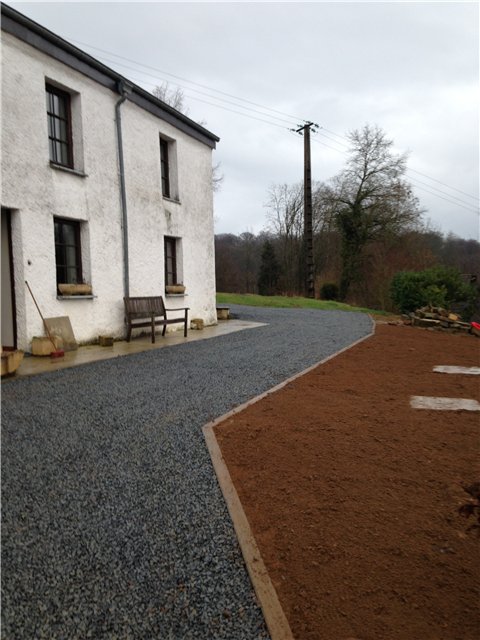 empierrement et pose de bordures