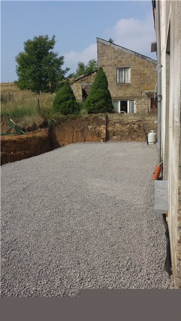 empierrement terrasse